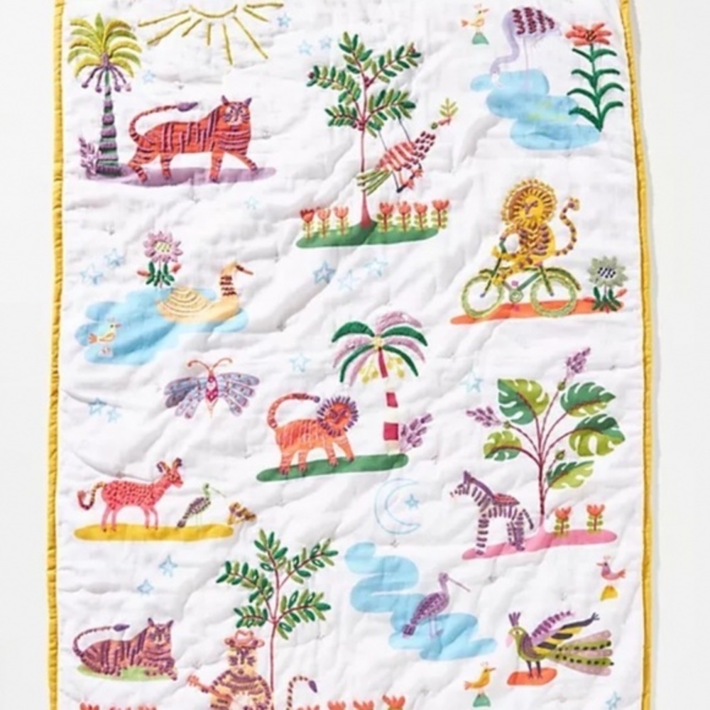 NWT Anthropologie Sloan Baby Quilt - Picture 3 of 3